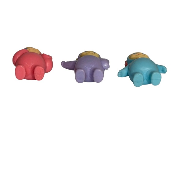 Bubbly Chubbies Teletubbies 3 KO PVC Action Figures 1990's Way Out Toys - Picture 5 of 8